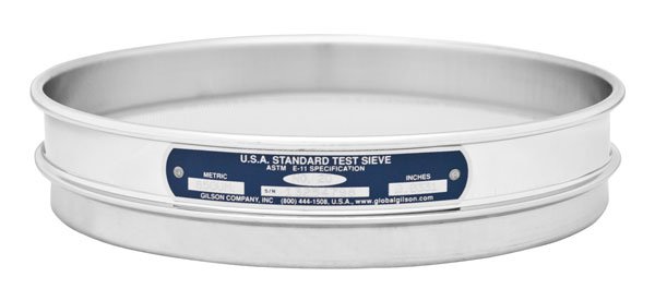 Tamiz de Suelo de 8&quot; Acero Inoxidable, Norma ASTM E11 Nº 12 (1.7 mm) Marca Gilson Modelo V8SH # 12