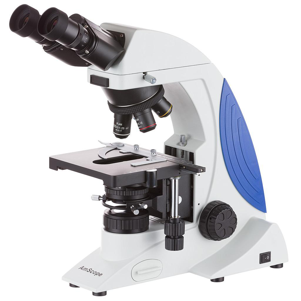 Microscopio binocular compuesto de Laboratorio de grado de investigación 40X-1000X Plan Infinity Kohler / AmScope / B610-IPL