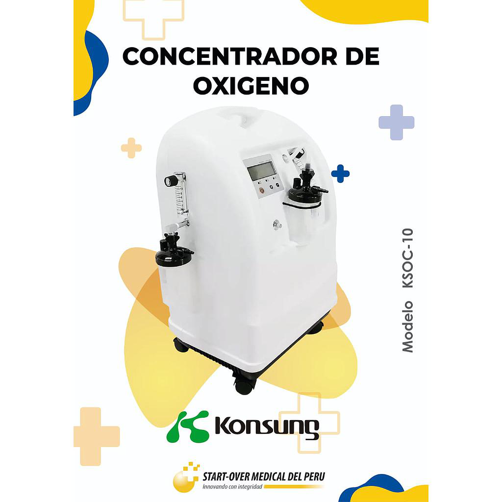Concentrador de Oxigeno 10 litros por minuto Konsung KSOC-10