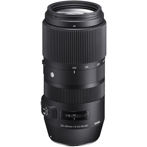 Teleobjetivo de 100-400mm f / 5-6.3 DG OS HSM marca Sigma (contemporáneo) para Canon, Nikon, Sigma (Full‑Frame)