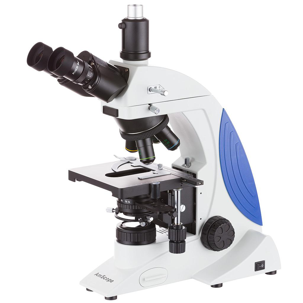 Microscopio de contraste de fases Trinocular LED Infinity Plan 100X-1000X Amscope T610-IPL-PH