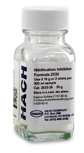 Inhibidor de nitrificación para DBO, fórmula 2533, TCMP, 35 g HACH 253335