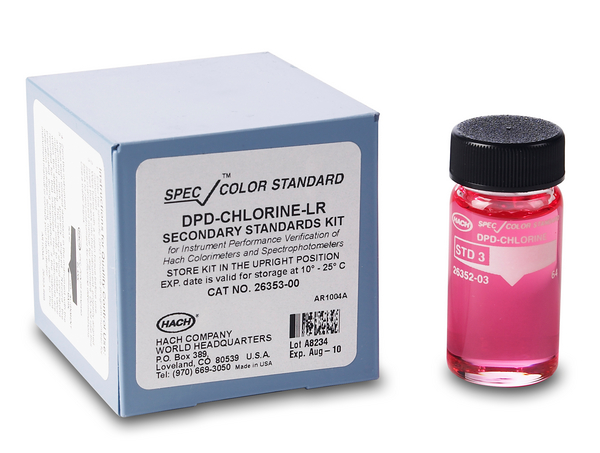 Conjunto de estándares de gel secundario SpecCheck, cloro DPD - LR Hach 2635300