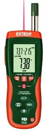 Termohigrómetro con Infrarrojo Digital  Marca Extech Modelo DH500