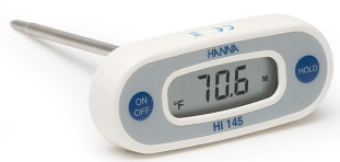 Termometro digital con forma T con sonda de 125 mm Marca Hanna Modelo HI 145-01