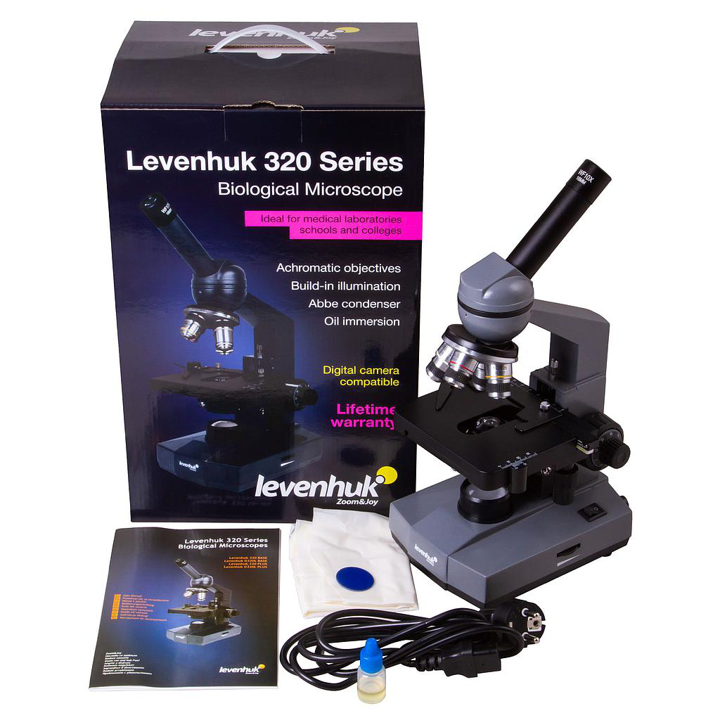 Microscopio monocular Levenhuk 320 BASE