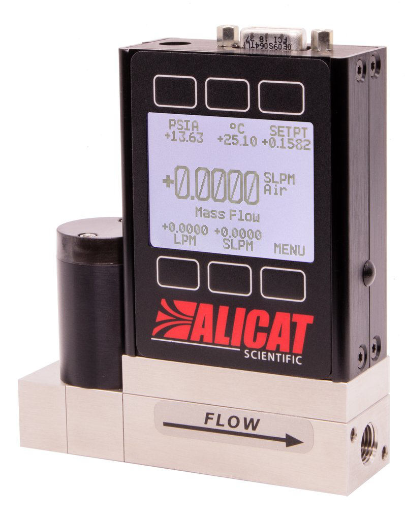 Controlador de flujo de masa de gas Alicat: configuración predeterminada 20 SLPM