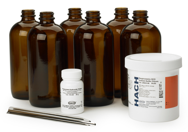 Juego de reactivos de reemplazo con botellas, BODTrak II marca Hach 2952440