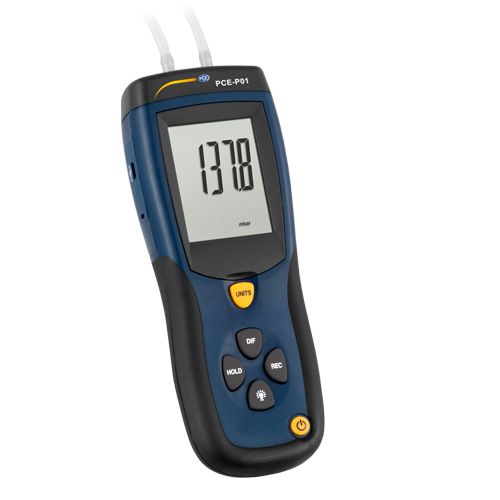 Medidor De Presion Diferencial Con Un Rango De Medición de -140 a 140 mbar,  incluye software Marca PCE Modelo PCE-P01