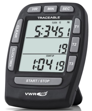 Cronómetro Timer Trazable 3 Canales 6 Digitos/ Marca VWR Modelo 62344-588