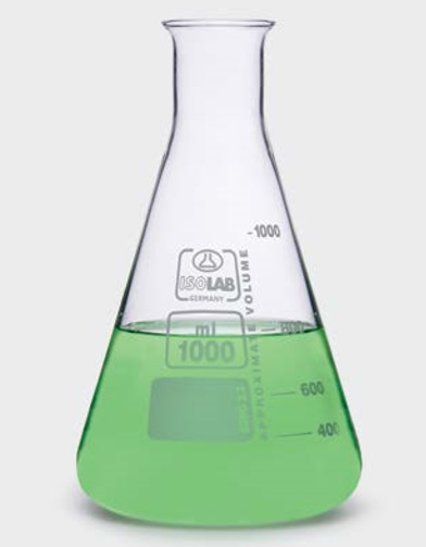 MATRAZ DE VIDRIO BORO 3,3 X 25 ML - ISOLAB ALEMAN