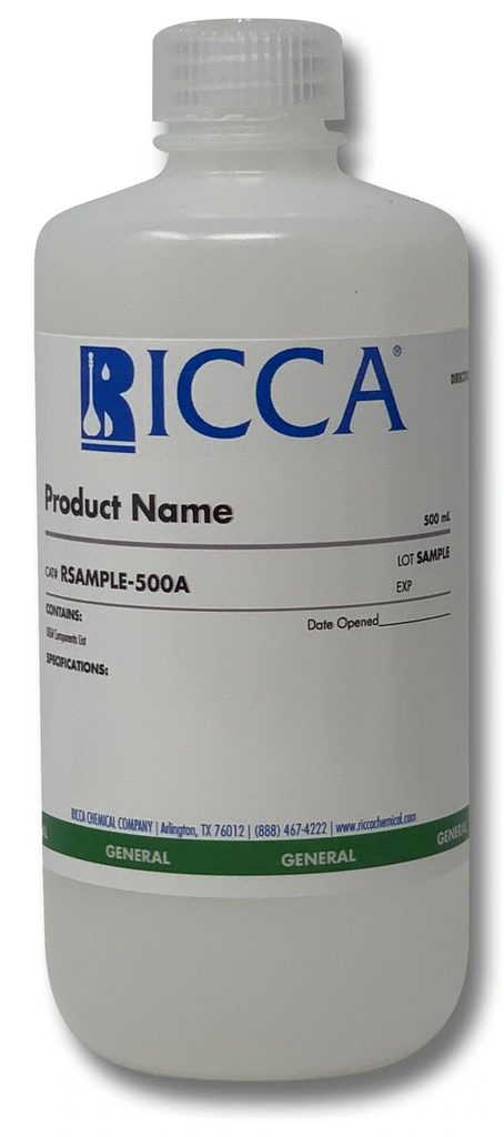 Estándar de conductividad NaCl 50000 µS / cm  (50 mS / cm) x 500 mL Ricca Chemical  2248-16