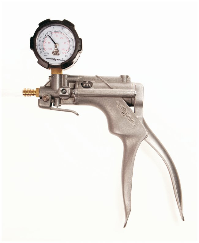 Bomba de Vacío Manual de zinc / aluminio con manómetro Thermo Scientific Nalgene 61330010