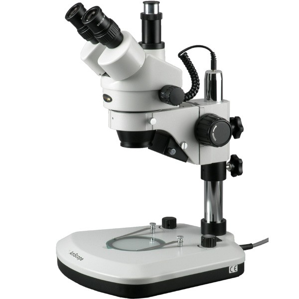 Estéreomicroscopio trinocular LED 7X-45X Amscope SM-1T-PL