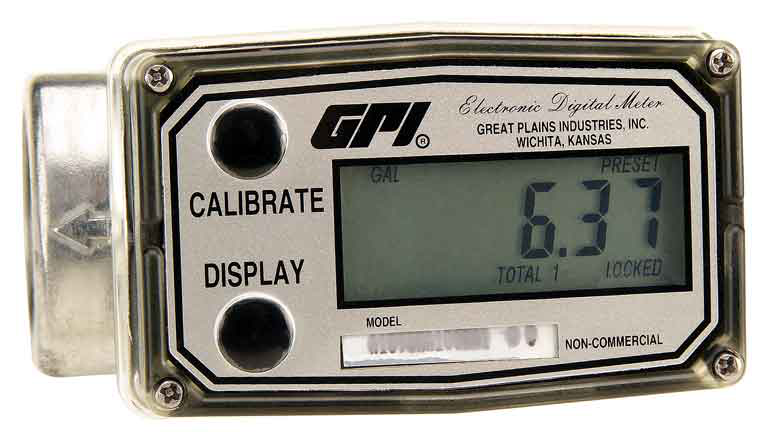 FLUJOMETRO DIGITAL – ALUMINIO (1&quot;NPT HEMBRA) MARCA GPI - A109LMA100NA1