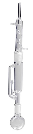 Aparato Extractor Soxhlet de vidrio 1litro completo con condensador Allihn y matraz de ebullición, X-Large
