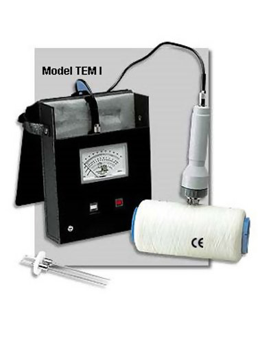 Medidor de humedad textil Aqua-Boy TEM-1-HM con electrodos 205, 207 y 213