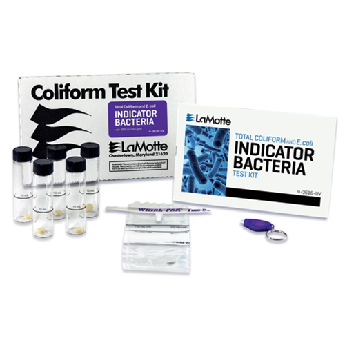 Kit de prueba LaMotte Total Coliform / E. coli, 1 prueba, 4-3616-UV