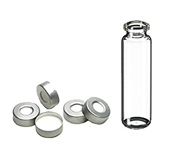 VIAL TRANSP. CON TAPA DE ALUMINIO Y SEPTA X 20 ML X 100 UND -  IMPORTADO / VH2013