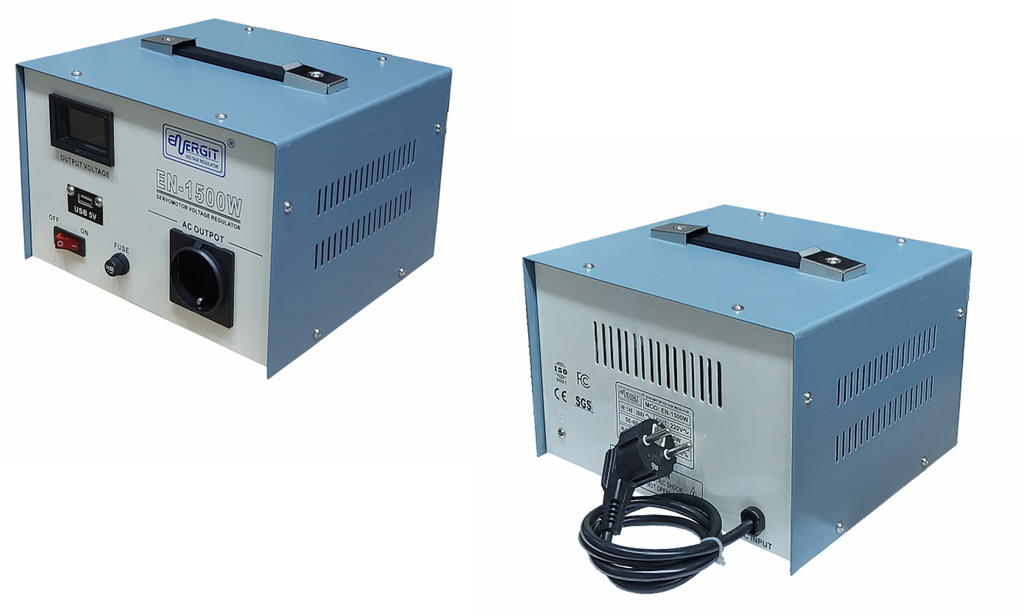 Estabilizador Servomotor de 1500W – Toma Schuko