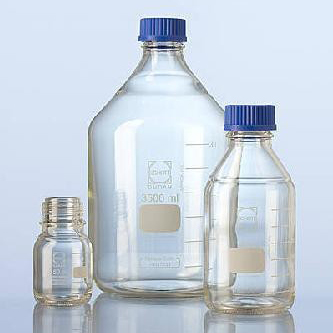 Schott Media Bottles, 20 Liter, Borosilicate Glass, GL-45, Blue Cap