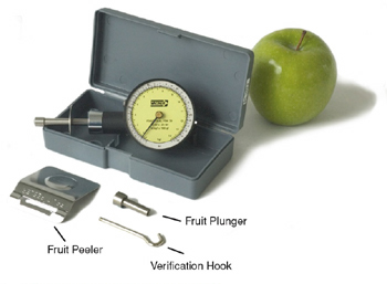 Penetrómetro de frutas (duras) Wagner Fruit Tester- FT40 (cap.20 kgf x 200 gf) con Certificado de Calibración