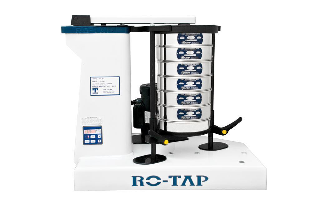 El agitador de tamices Ro-Tap ® ll SS-30F de 8 pulgadas