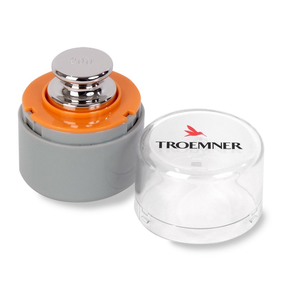 Pesa Calibrada OIML clase F1 de 200g con certificado acreditado por la NVLAP / TROEMMER / 7516-F1W