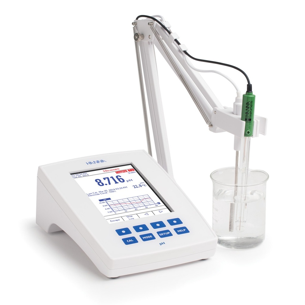 Medidor de pH / mV / ISE de mesa de laboratorio de dos canales Hanna Instruments HI5222