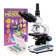 Microscopio trinocular 40x-2000x Amscope T120B-WM-PS100-E5