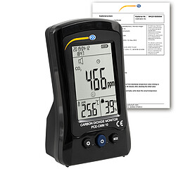 Medidor de calidad del aire PCE-CMM 10-ICA incl. Certificado de calibración ISO