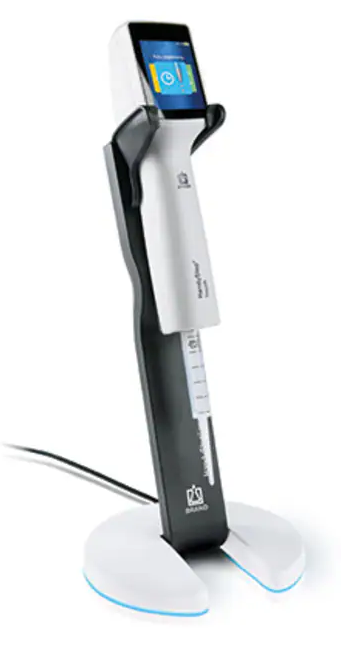 Pipeta de repetición táctil con soporte de carga inductiva  BRAND HandyStep 705201TU
