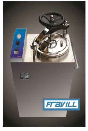 AUTOCLAVE VERTICAL DIGITAL CON PURGA AUTOMÁTICA CAPACIDAD: 80 LITROS MARCA: FRAVILL MODELO: ABM080
