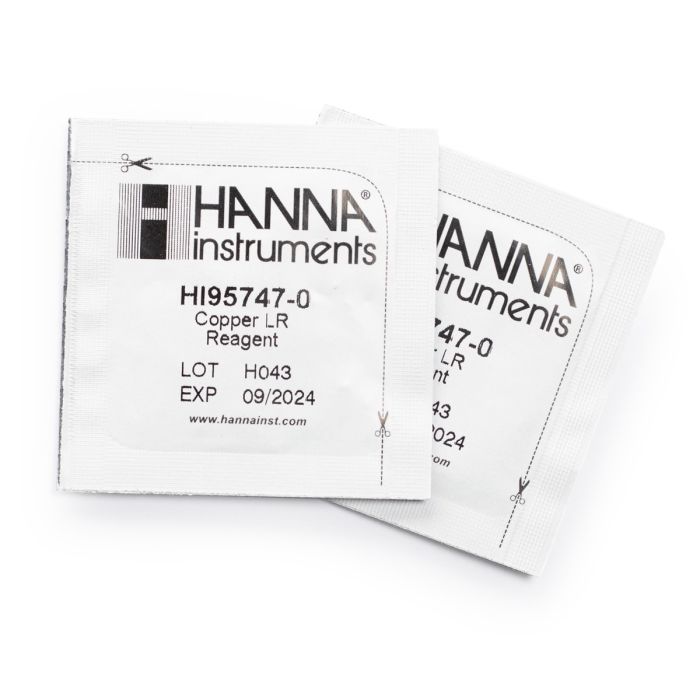 Reactivos de cobre de rango bajo (100 pruebas) Hanna Instruments HI95747-01