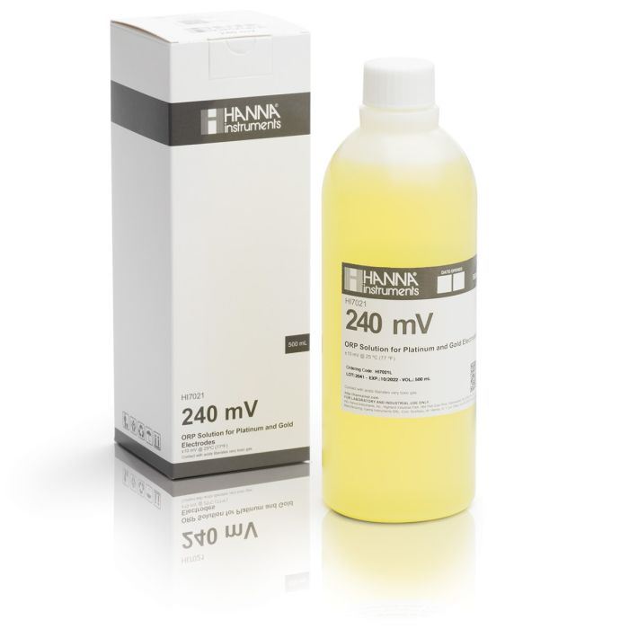 Solución De Prueba De ORP De 240 MV A 25 °C (500 Ml) Hanna Instruments HI7021L