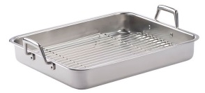 Sartén Rectangular de Acero Inoxidable de 8,3 Qt, 17,2 X 14,5 Pulgadas Gilson SC-45