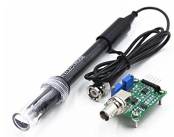 MÓDULO DE SENSOR DE DETECCIÓN DE VALOR + SONDA DE ELECTRODO DE PH BNC PARA ARDUINO MARCA GAOHOU PH0-14