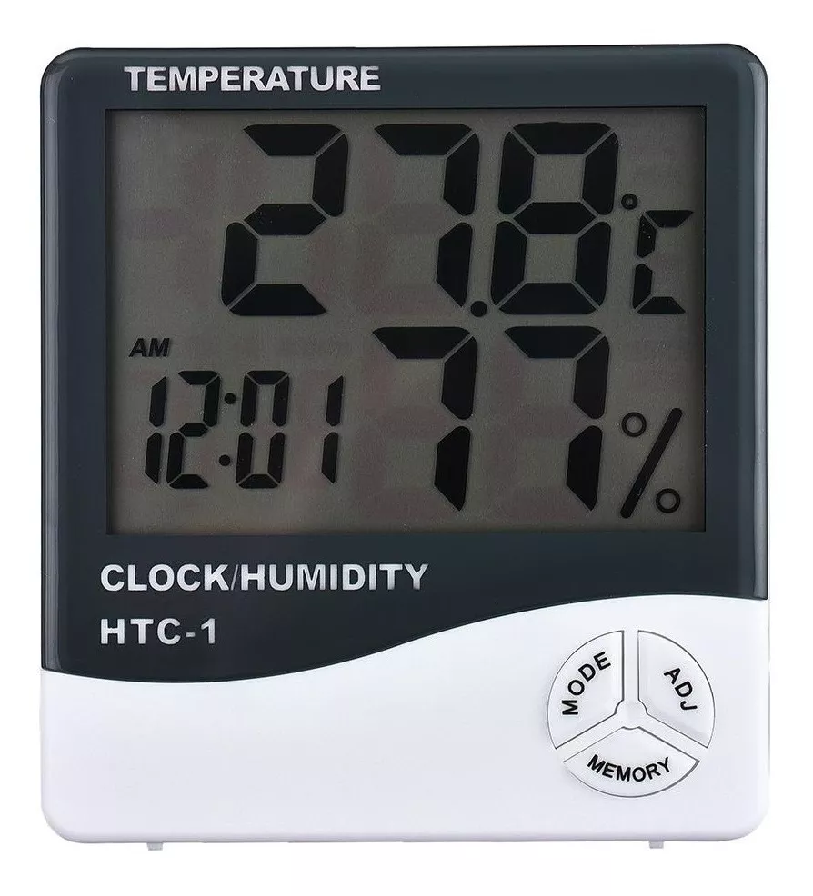 Termohigrómetro reloj/humedad/temperatura HTC-1