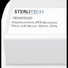 Filtros de membrana de polietersulfona (PES), 0,45 micras, 150 mm, 20 uds Sterlitech PES4515020