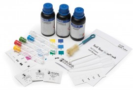 Kit de prueba química de suelo NPK, 25 pruebas HI 3896