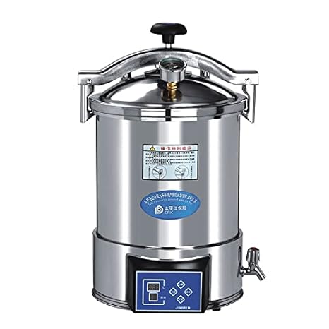 Autoclave portátil vertical de alta temperatura del vapor del laboratorio 24L