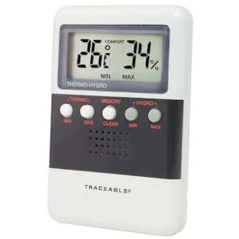 Medidor digital de temperatura y humedad relativa calibrado Traceable 4096