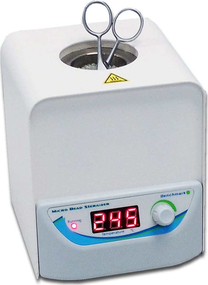 Esterilizador de microesferas con 150 g de perlas de vidrio Benchmark B1201-E