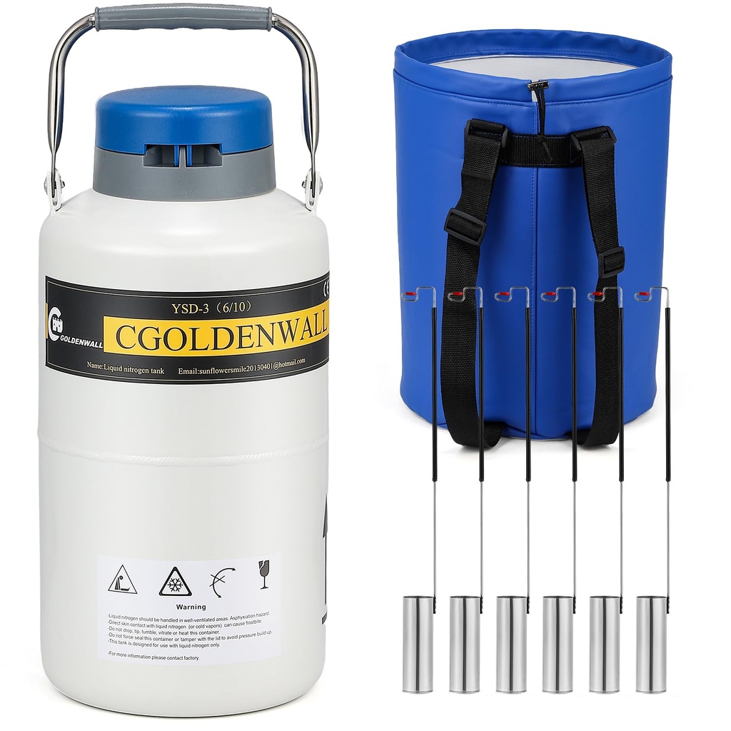 Contenedor criogénico de nitrógeno líquido de 3 L CGOLDENWALL