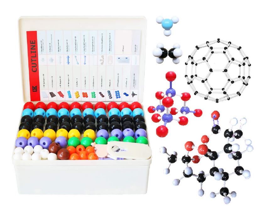 Kit de modelo molecular de química 444 piezas