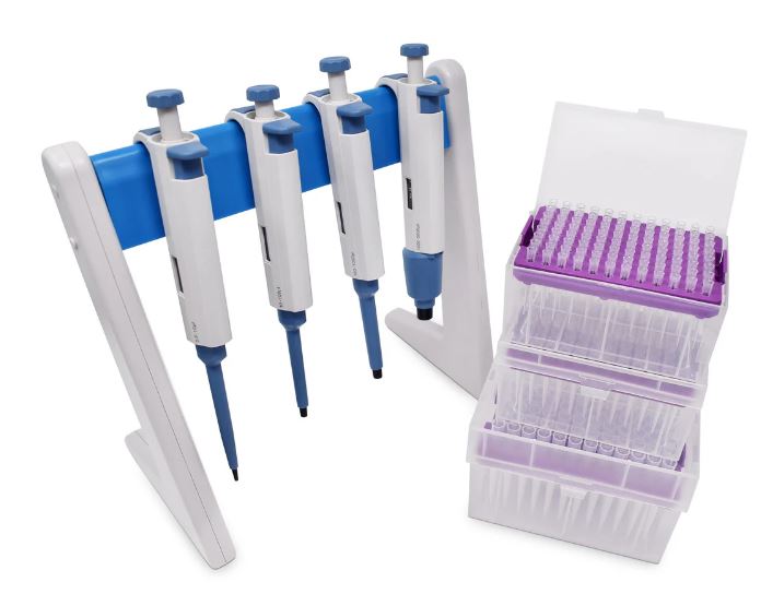 Kit de 4 Micropipetas - 0.5 μl a 5 ml Marca: IVYX Scientific