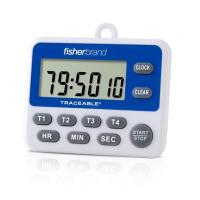 Temporizador Fisherbrand™ Traceable™ de 100 horas y cuatro canales