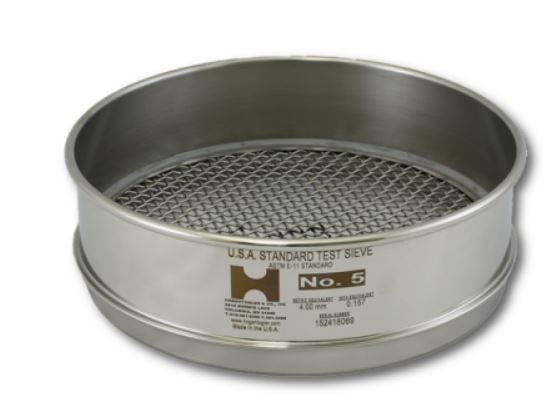 Tamiz de Prueba ASTM No. 200, 8" Diámetro, Altura Completa, Acero InoxidableW.S. Tyler 5213
