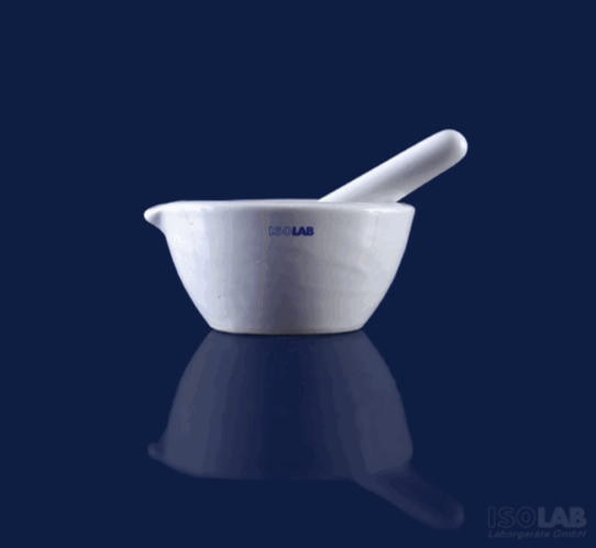 MORTERO DE PORCELANA 125 MM (350ML) - ISOLAB ALEMAN