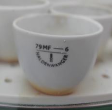 Crisol de fusión de porcelana Haldenwanger 79MF-6 (paquete de 10 ud)